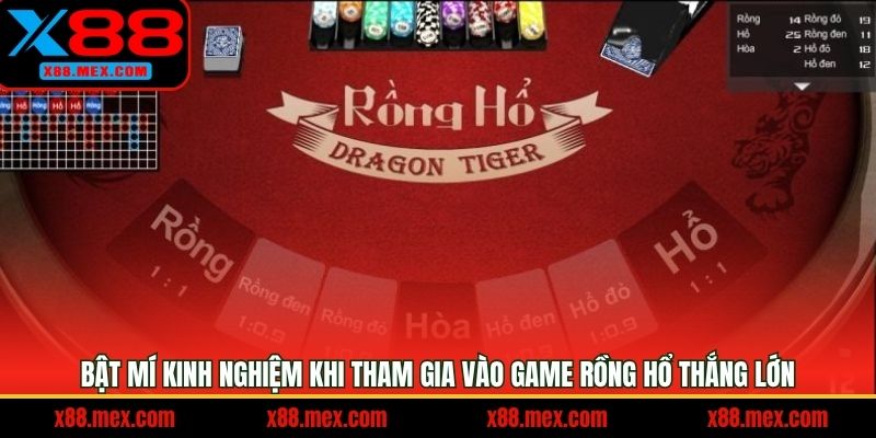 Chiến lược thắng lớn trong game bài Dragon Tiger tại X88